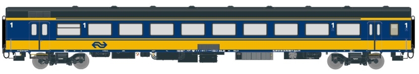 Exact-Train EX11104 - H0 - Personenwagen ICRm A, NS, Ep. V - Wagen 3
